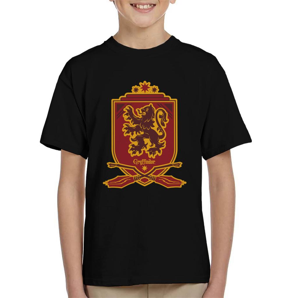 Harry Potter Gryffindor Quidditch Crest Kid's T-Shirt-ALL + EVERY