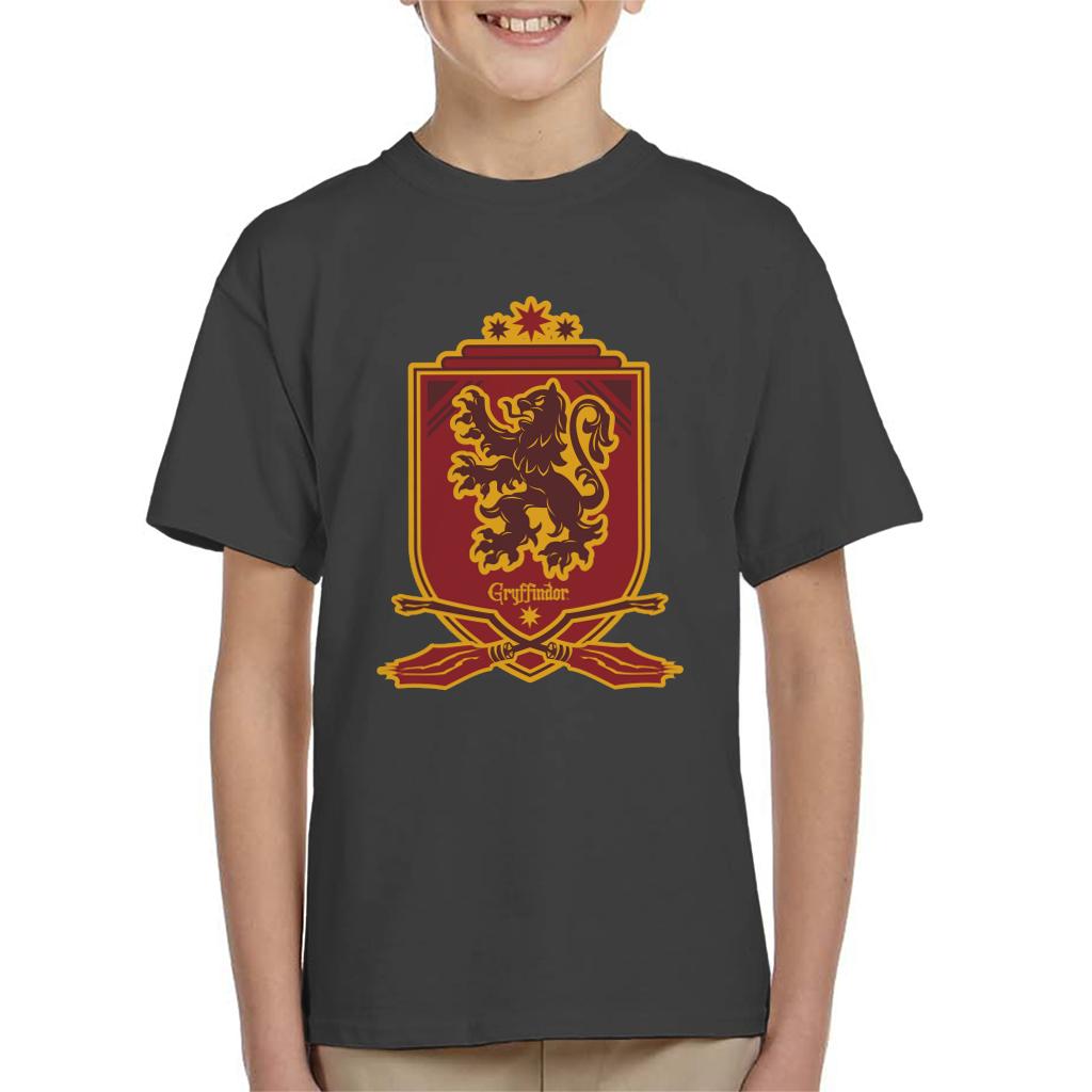 Harry Potter Gryffindor Quidditch Crest Kid's T-Shirt-ALL + EVERY