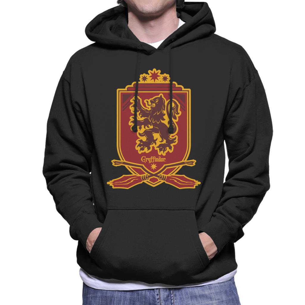 Harry Potter Gryffindor Quidditch Crest Men's Hooded Sweatshirt-ALL + EVERY