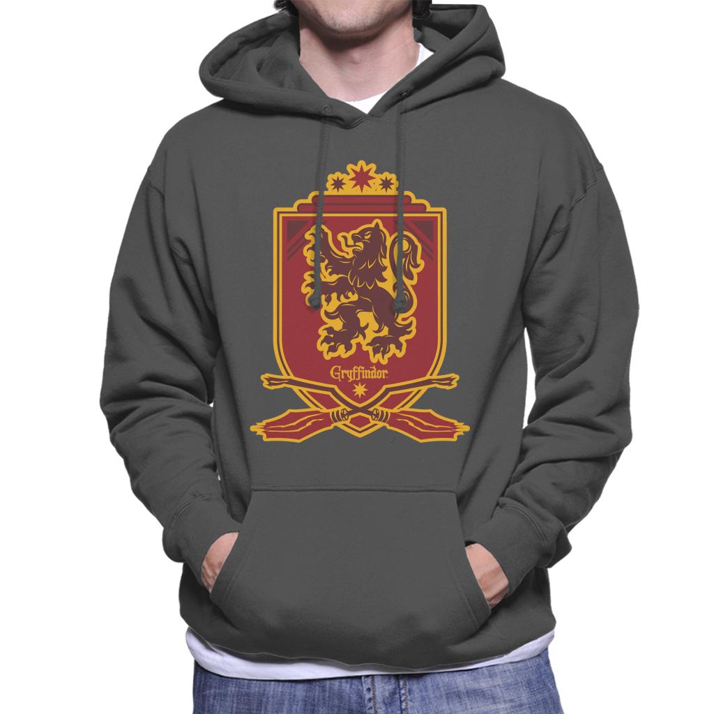 Harry Potter Gryffindor Quidditch Crest Men's Hooded Sweatshirt-ALL + EVERY