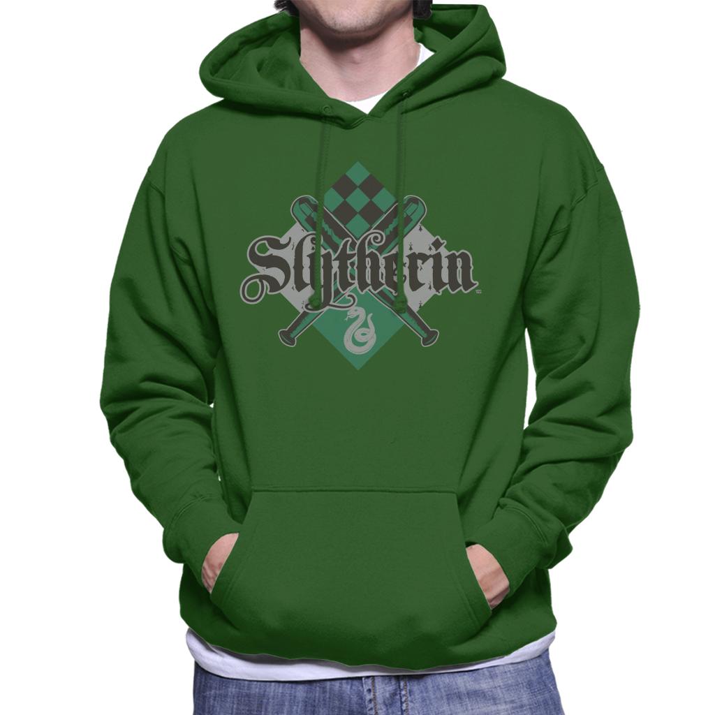 Harry Potter Slytherin Quidditch Crest Men's Hooded Sweatshirt-ALL + EVERY