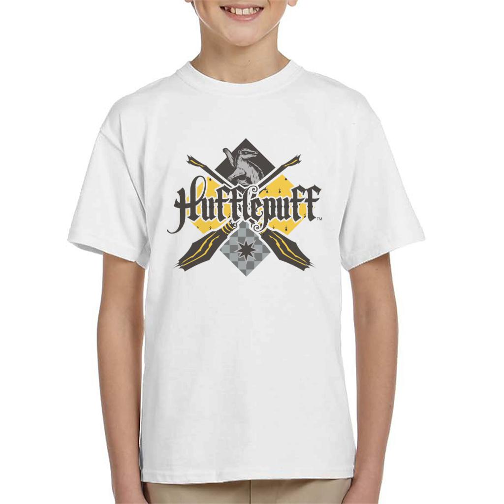 Harry Potter Hufflepuff Quidditch Crest Kid's T-Shirt-ALL + EVERY