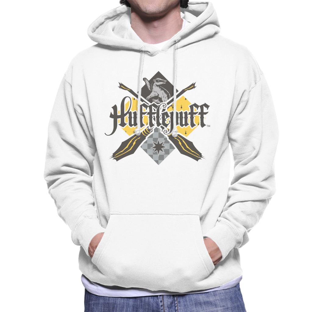 Harry Potter Hufflepuff Quidditch Crest Men's Hooded Sweatshirt-ALL + EVERY