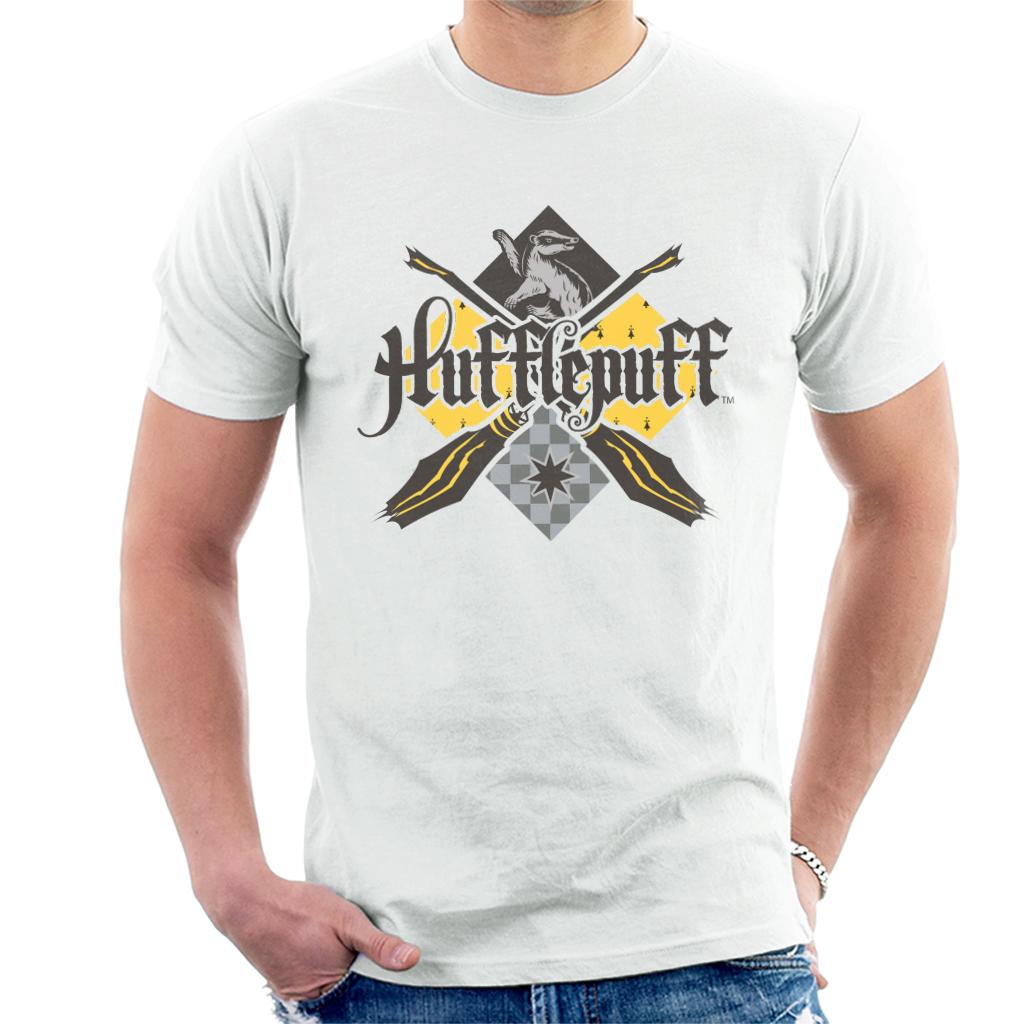 Harry Potter Hufflepuff Quidditch Crest Men's T-Shirt-ALL + EVERY