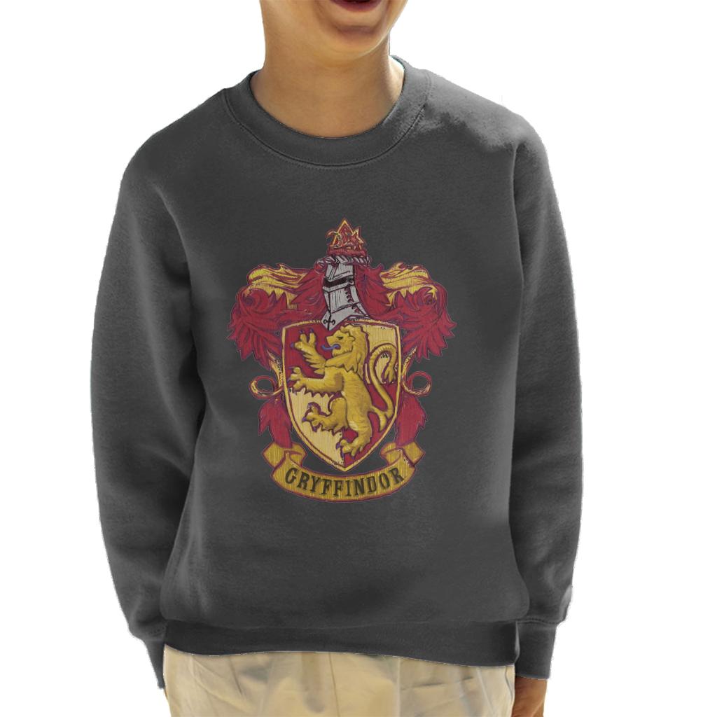 Harry Potter Gryffindor House Crest Kid's Sweatshirt-ALL + EVERY