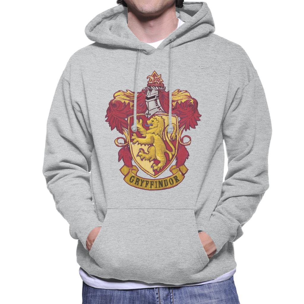 Harry Potter Gryffindor House Crest Men's Hooded Sweatshirt-ALL + EVERY