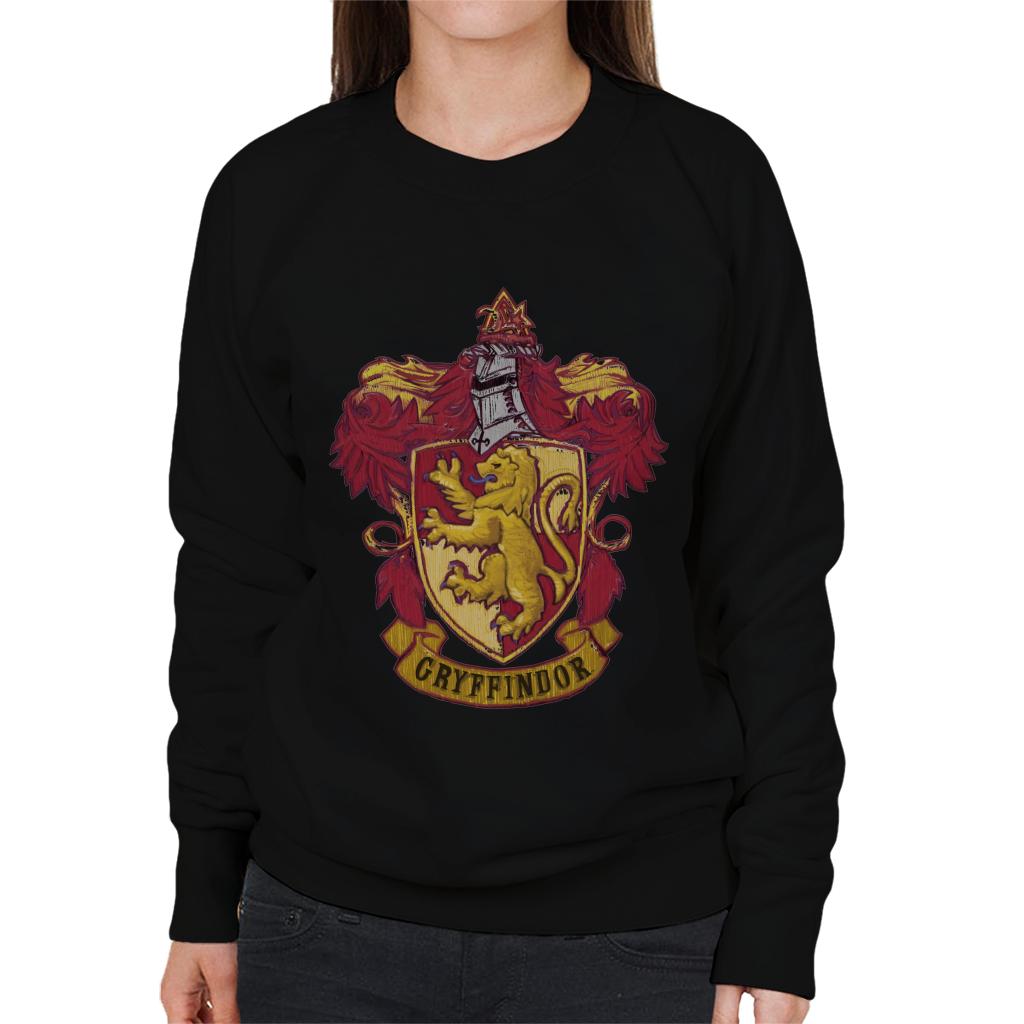 Harry Potter Gryffindor House Crest Women's Sweatshirt-ALL + EVERY