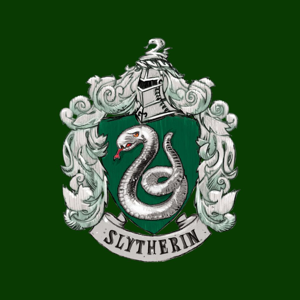 Harry Potter Slytherin House Crest Men's Sweatshirt-ALL + EVERY