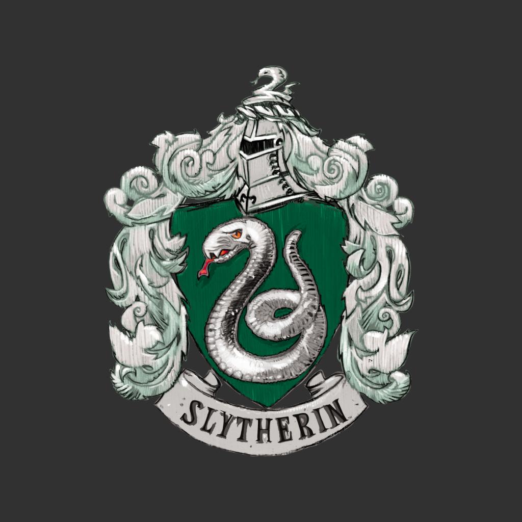 Harry Potter Slytherin House Crest Men's Sweatshirt-ALL + EVERY