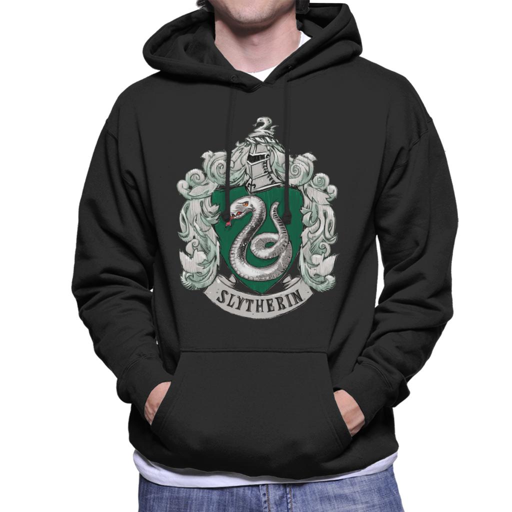 Harry Potter Slytherin House Crest Men's Hooded Sweatshirt-ALL + EVERY