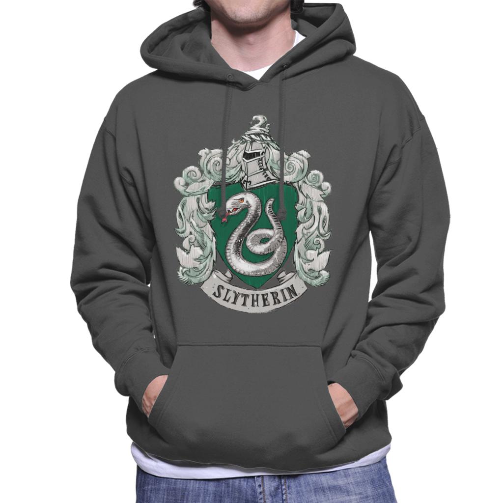 Harry Potter Slytherin House Crest Men's Hooded Sweatshirt-ALL + EVERY