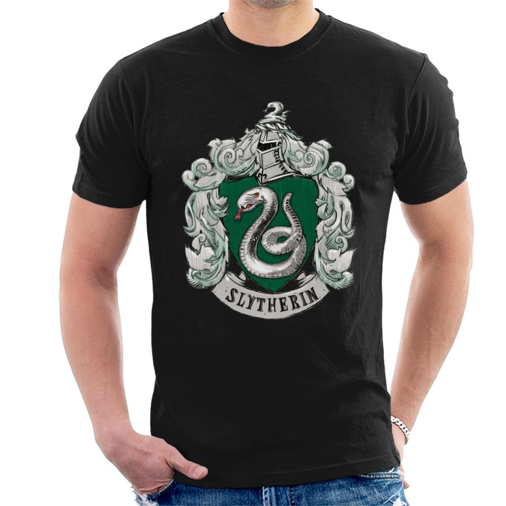 Harry Potter Slytherin House Crest Men's T-Shirt-ALL + EVERY