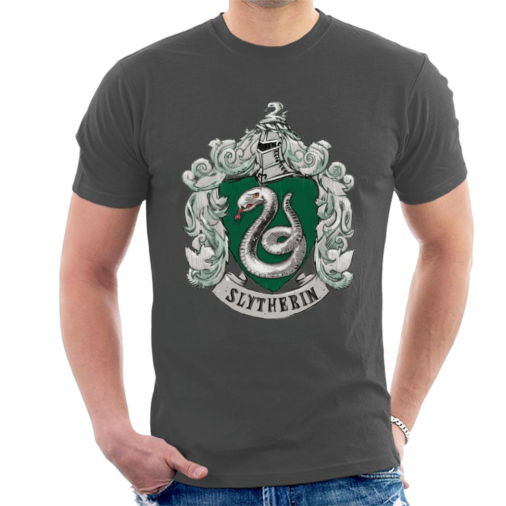 Harry Potter Slytherin House Crest Men's T-Shirt-ALL + EVERY