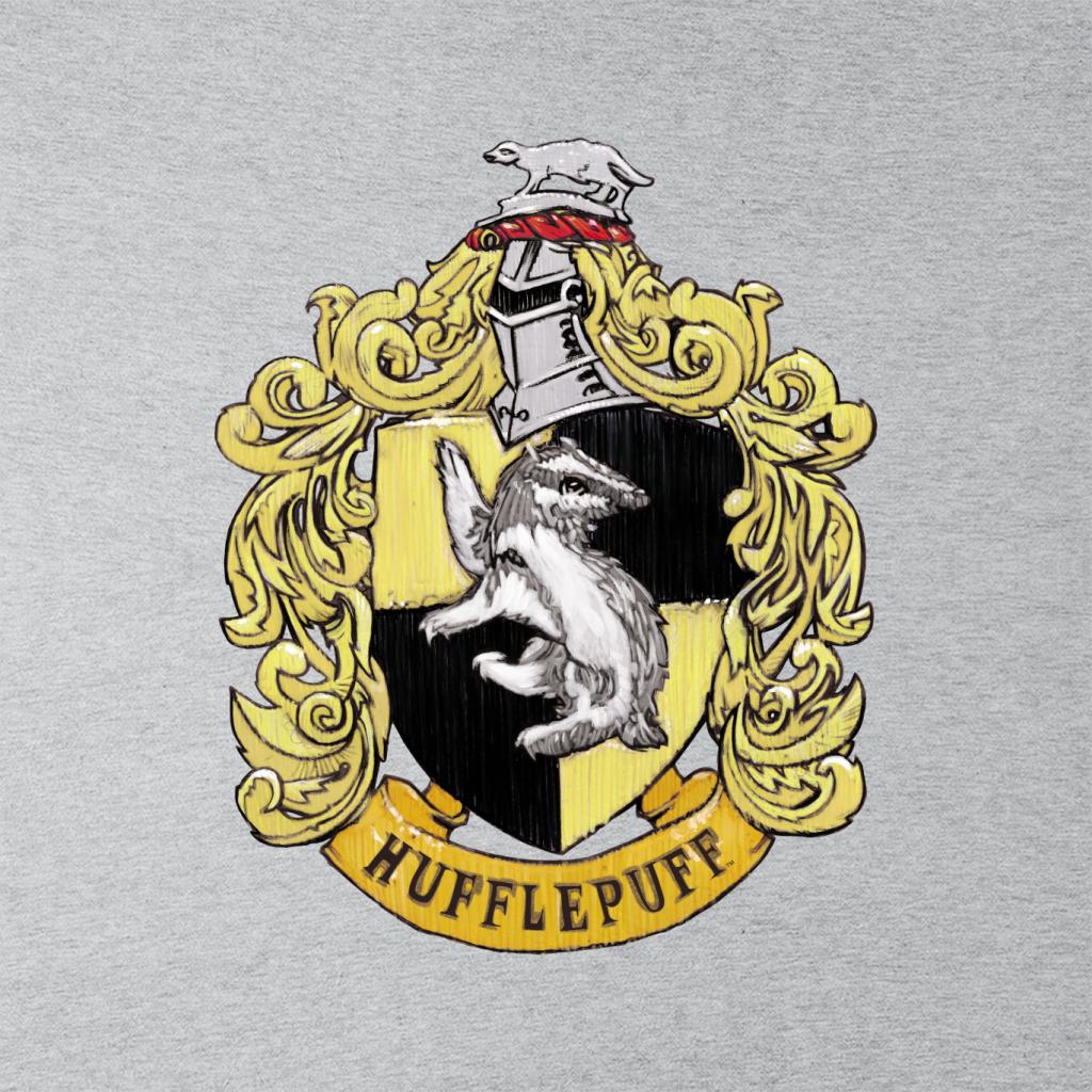 Harry Potter Hufflepuff House Crest Men's T-Shirt-ALL + EVERY