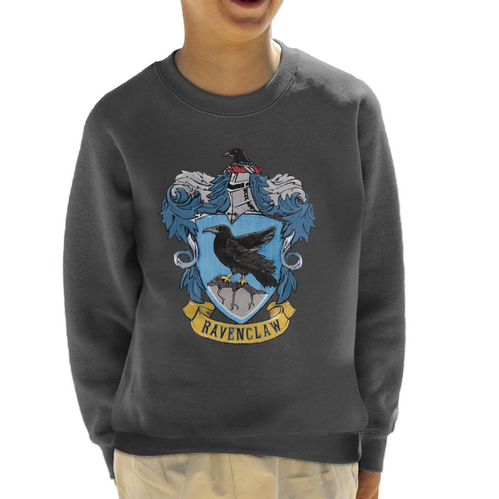 Harry Potter Ravenclaw House Crest Kid's Sweatshirt-ALL + EVERY