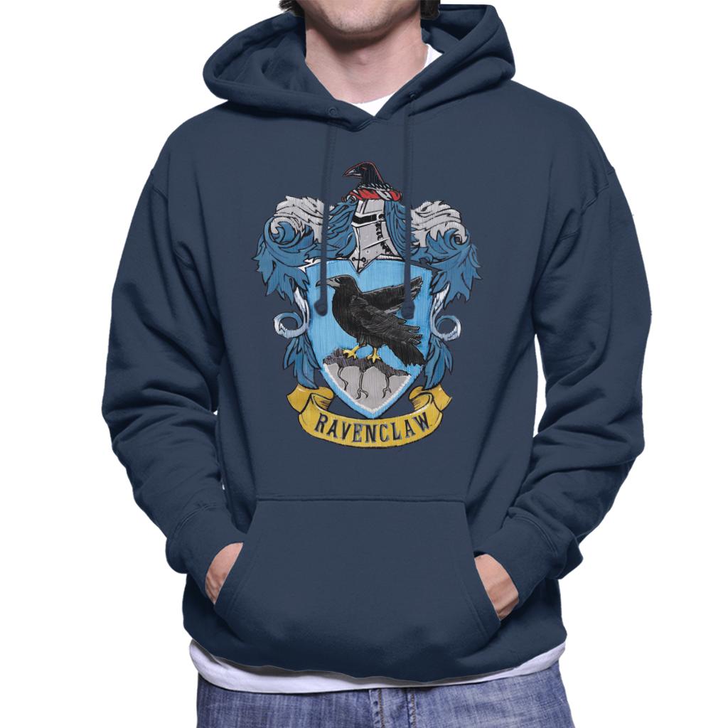 Harry Potter Ravenclaw House Crest Men's Hooded Sweatshirt-ALL + EVERY