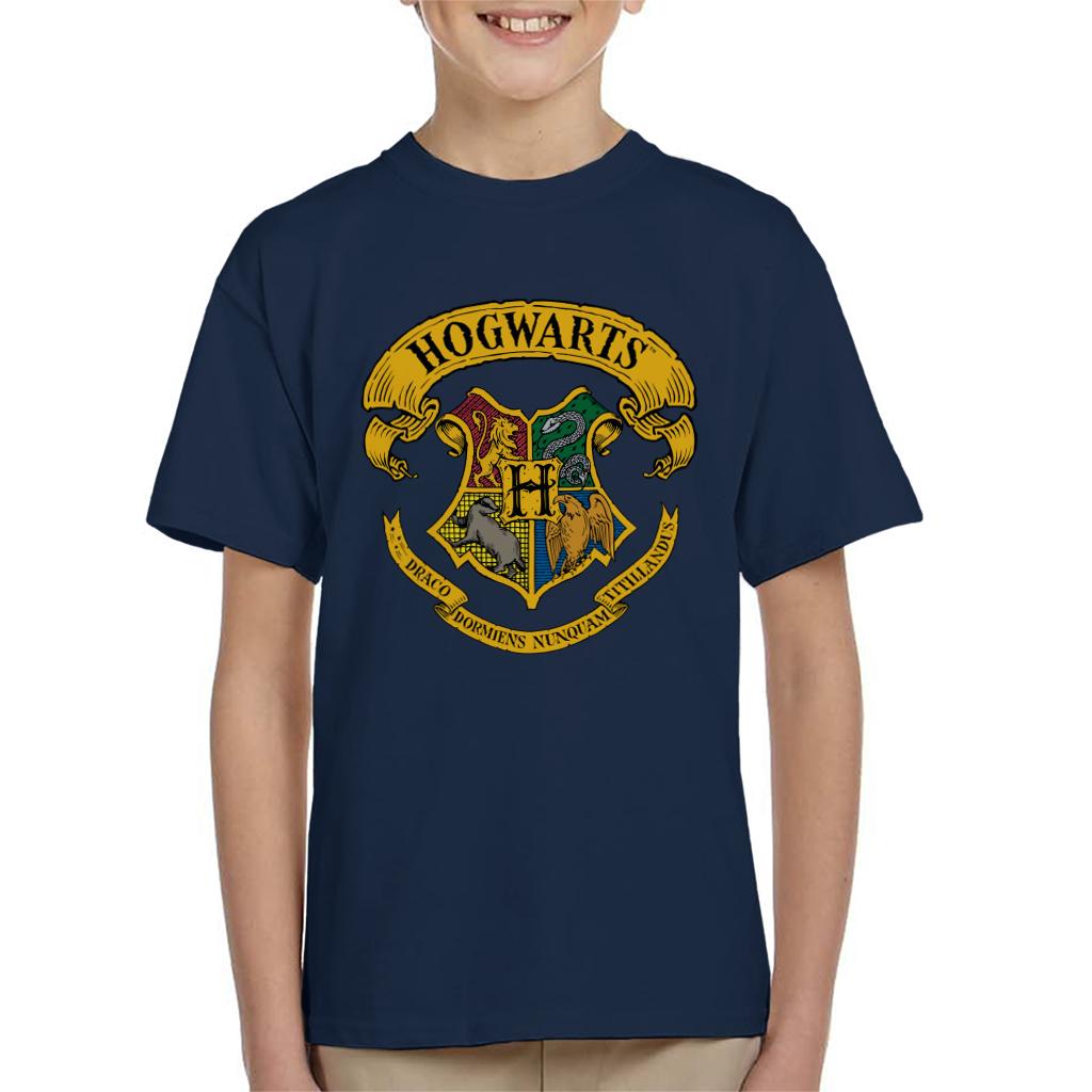 Harry Potter All Hogwarts Crest Kid's T-Shirt-ALL + EVERY