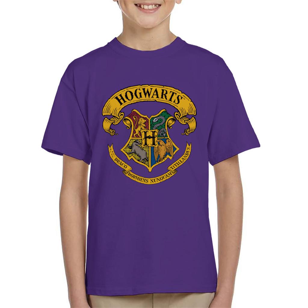 Harry Potter All Hogwarts Crest Kid's T-Shirt-ALL + EVERY