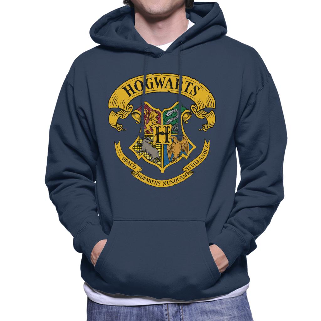 Harry Potter All Hogwarts Crest Men's Hooded Sweatshirt-ALL + EVERY