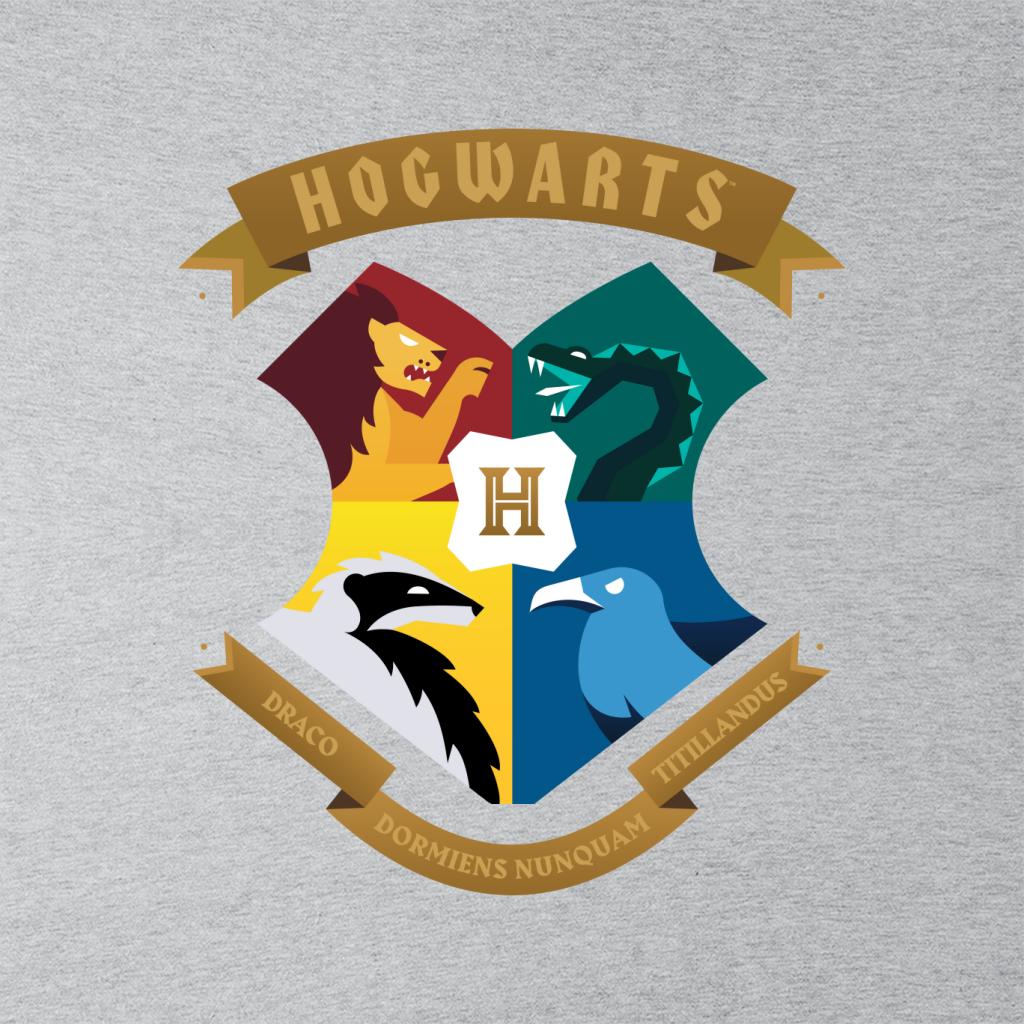 Harry Potter All Hogwarts School Shield Men's T-Shirt-ALL + EVERY