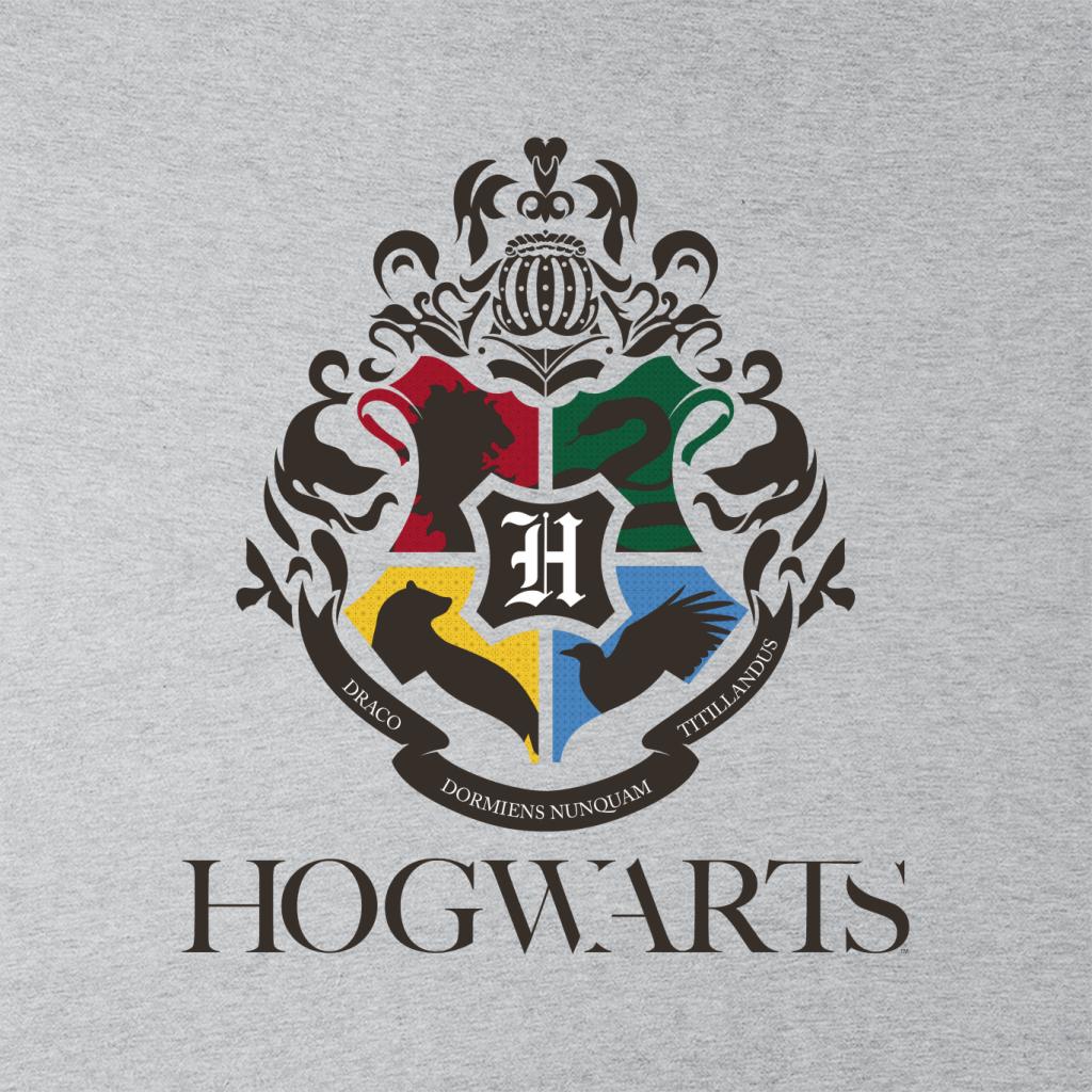 Harry Potter Hogwarts All Houses Crest Men's T-Shirt-ALL + EVERY