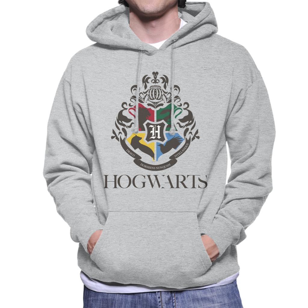 Harry Potter Hogwarts All Houses Crest Men's Hooded Sweatshirt-ALL + EVERY