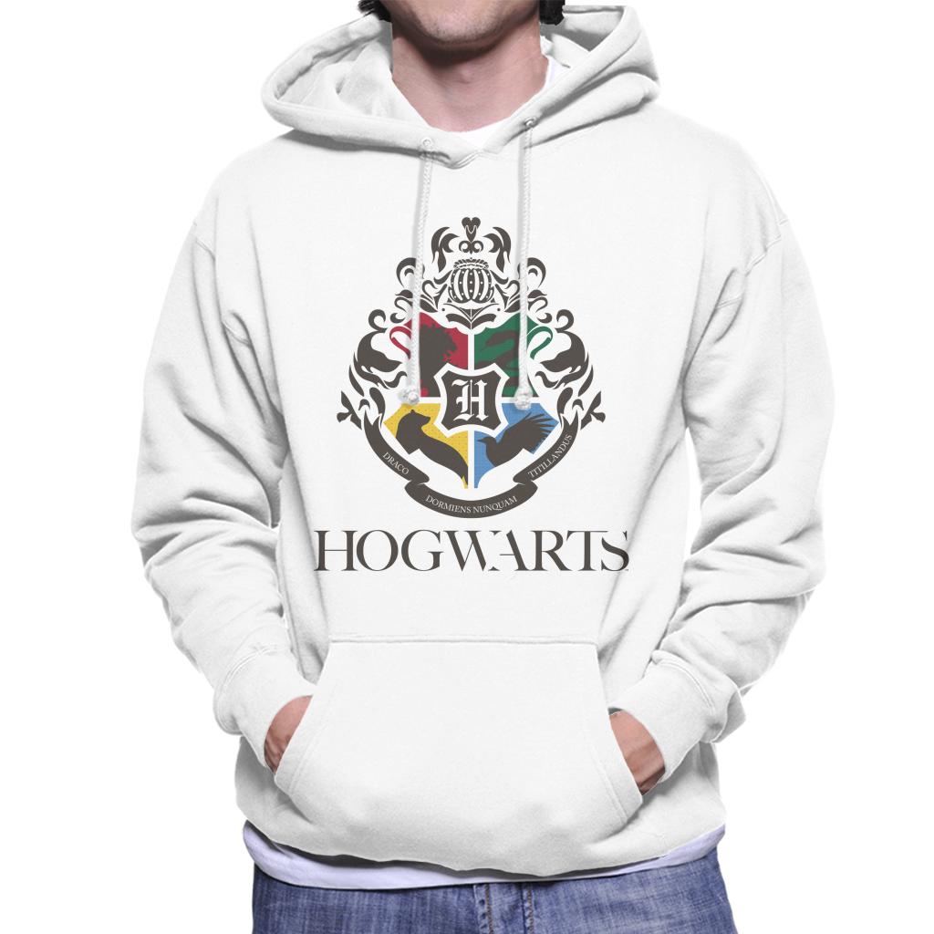 Harry Potter Hogwarts All Houses Crest Men's Hooded Sweatshirt-ALL + EVERY