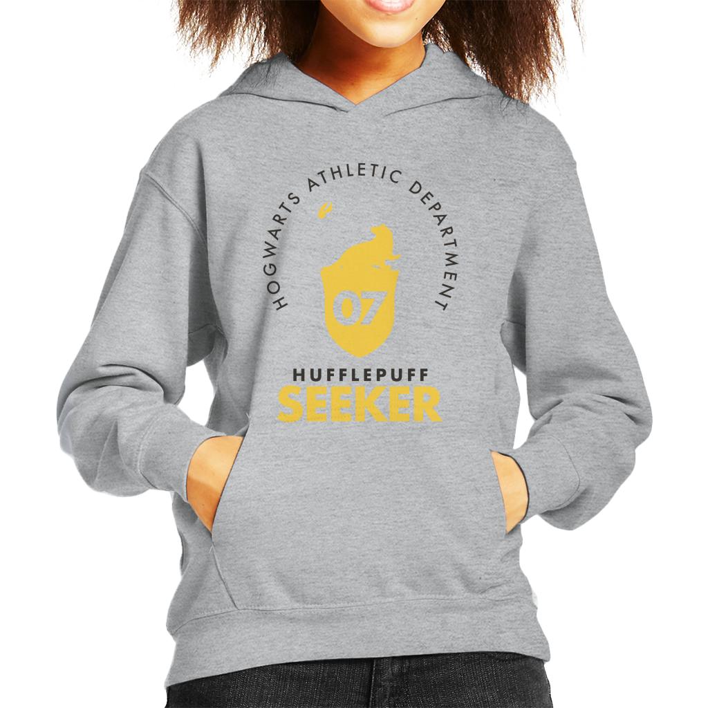 Harry Potter Hufflepff Quidditch Seeker Kid's Hooded Sweatshirt-ALL + EVERY