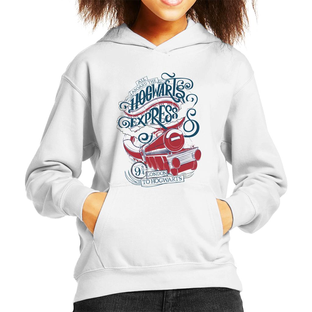 Harry Potter All Aboard The Hogwarts Express Kid's Hooded Sweatshirt-ALL + EVERY