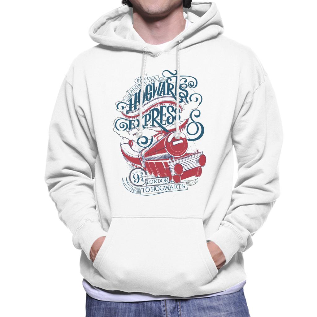 Harry Potter All Aboard The Hogwarts Express Men's Hooded Sweatshirt-ALL + EVERY