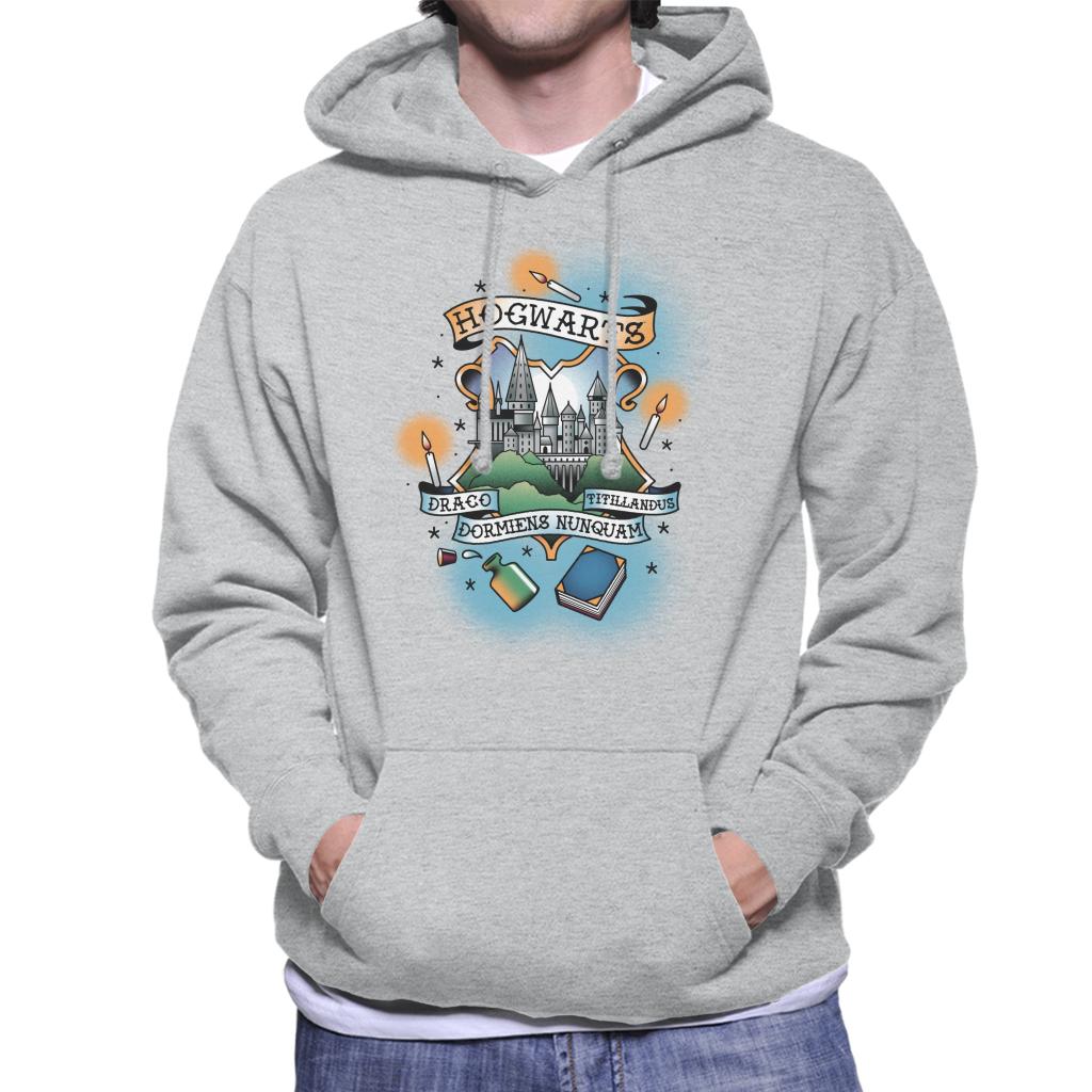 Harry Potter Hogwarts Draco Dormiens Nunquam Titillandus Men's Hooded Sweatshirt-ALL + EVERY