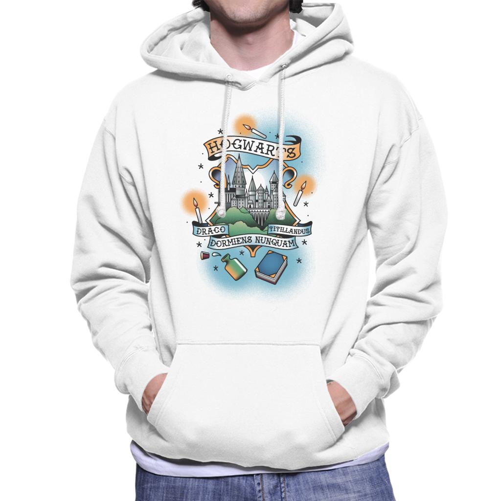 Harry Potter Hogwarts Draco Dormiens Nunquam Titillandus Men's Hooded Sweatshirt-ALL + EVERY