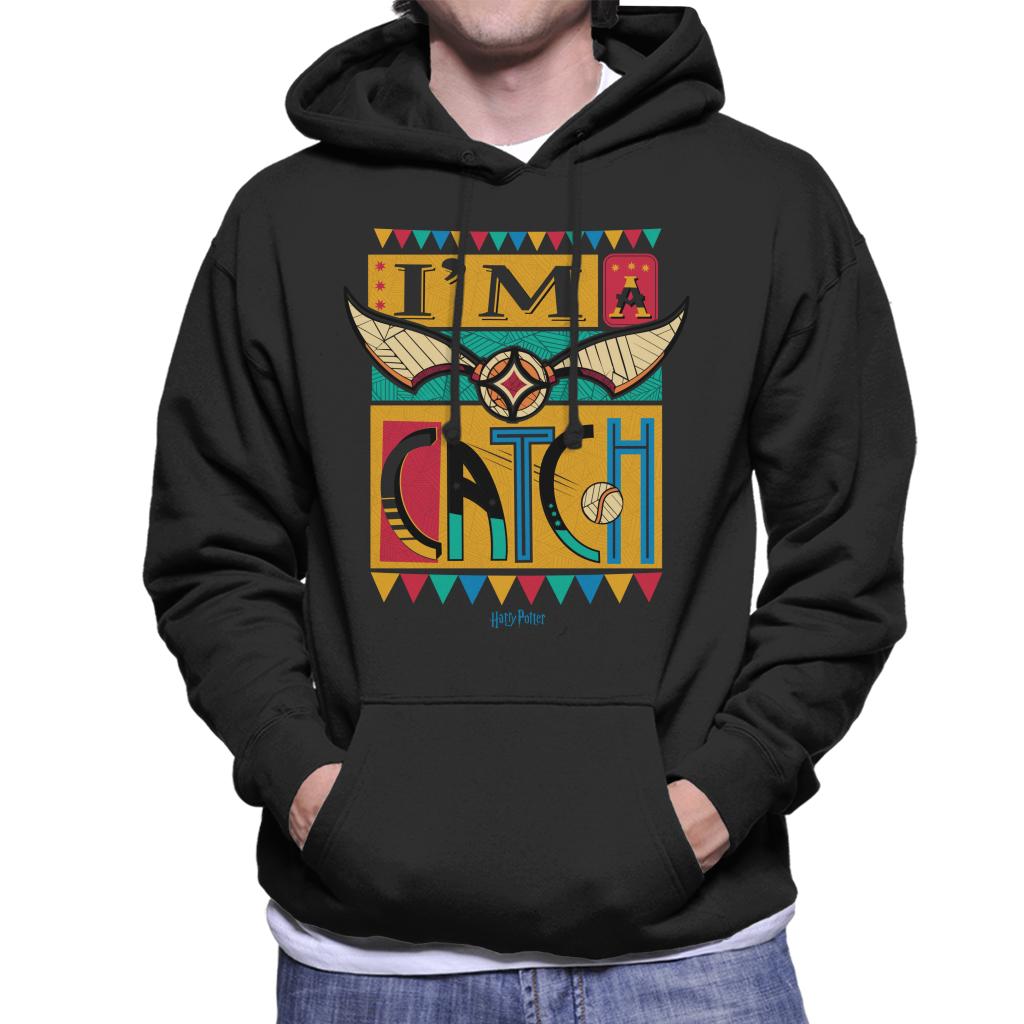 Harry Potter Quidditch Im A Catch Men's Hooded Sweatshirt-ALL + EVERY