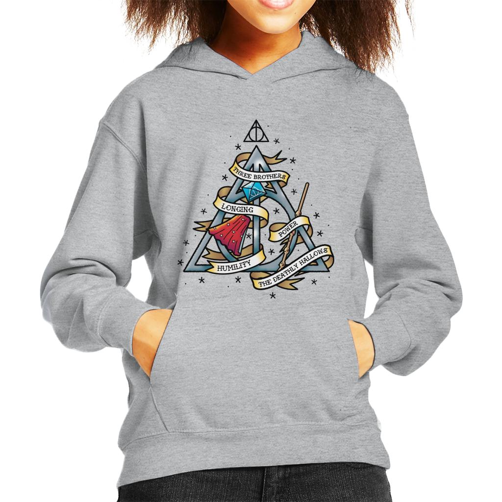 Harry Potter The Deathly Hallows Kid's Hooded Sweatshirt-ALL + EVERY