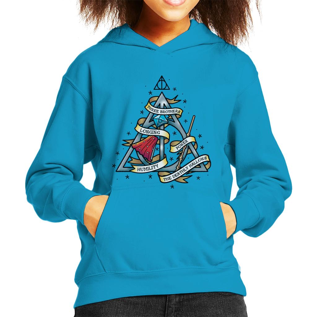 Harry Potter The Deathly Hallows Kid's Hooded Sweatshirt-ALL + EVERY