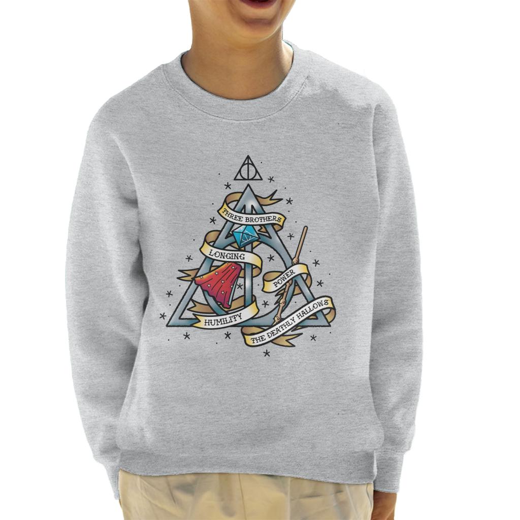 Harry Potter The Deathly Hallows Kid's Sweatshirt-ALL + EVERY