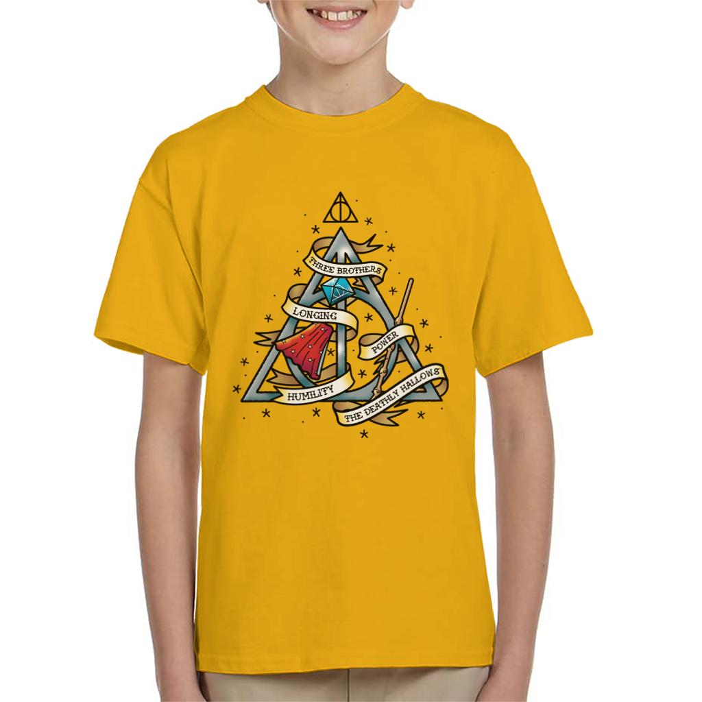 Harry Potter The Deathly Hallows Kid's T-Shirt-ALL + EVERY