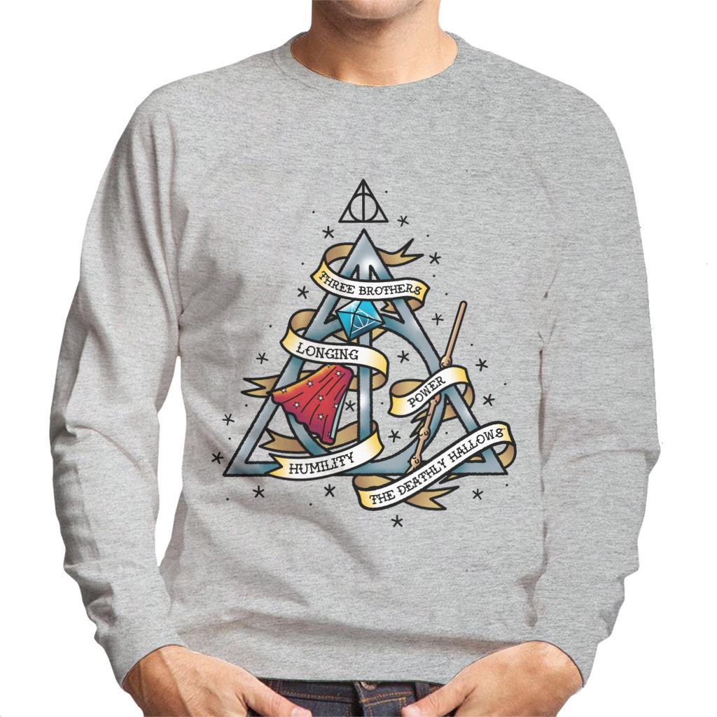 Harry Potter The Deathly Hallows Men's Sweatshirt-ALL + EVERY