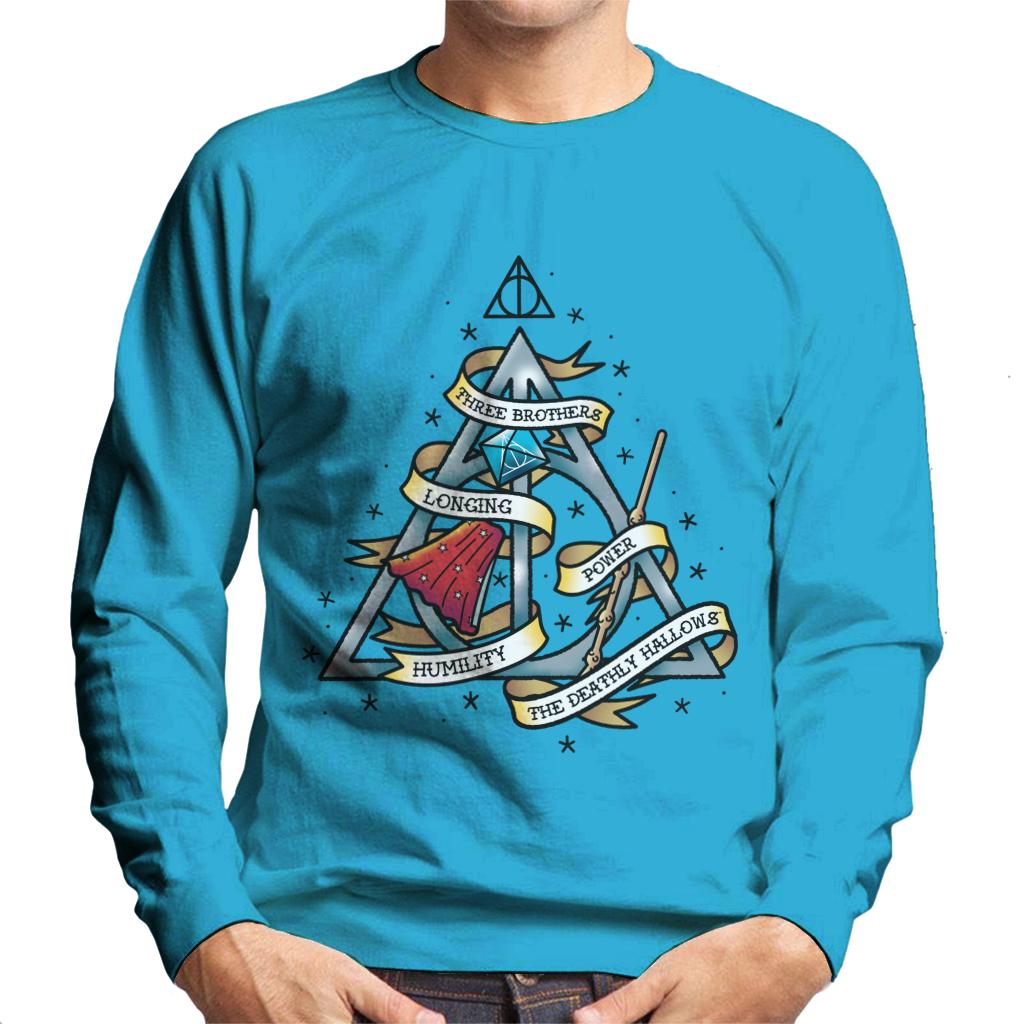 Harry Potter The Deathly Hallows Men's Sweatshirt-ALL + EVERY