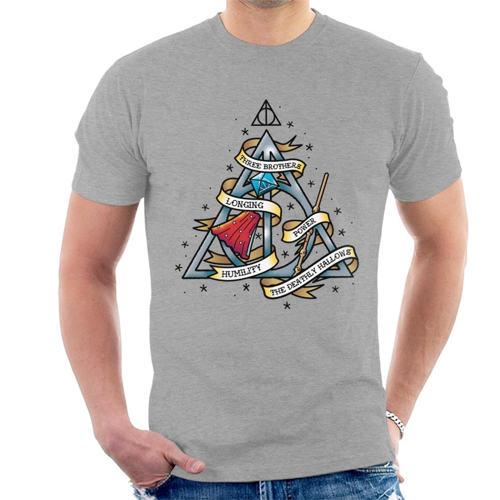 Harry Potter The Deathly Hallows Men's T-Shirt-ALL + EVERY