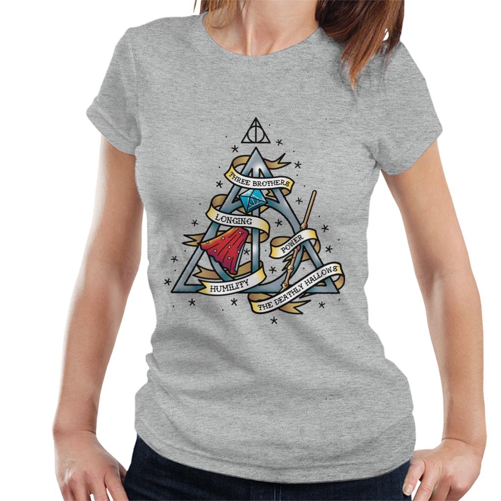 Harry Potter The Deathly Hallows Women's T-Shirt-ALL + EVERY