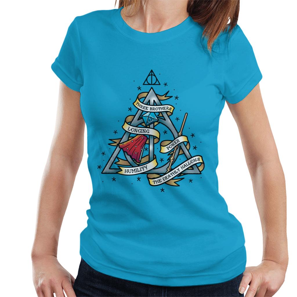 Harry Potter The Deathly Hallows Women's T-Shirt-ALL + EVERY
