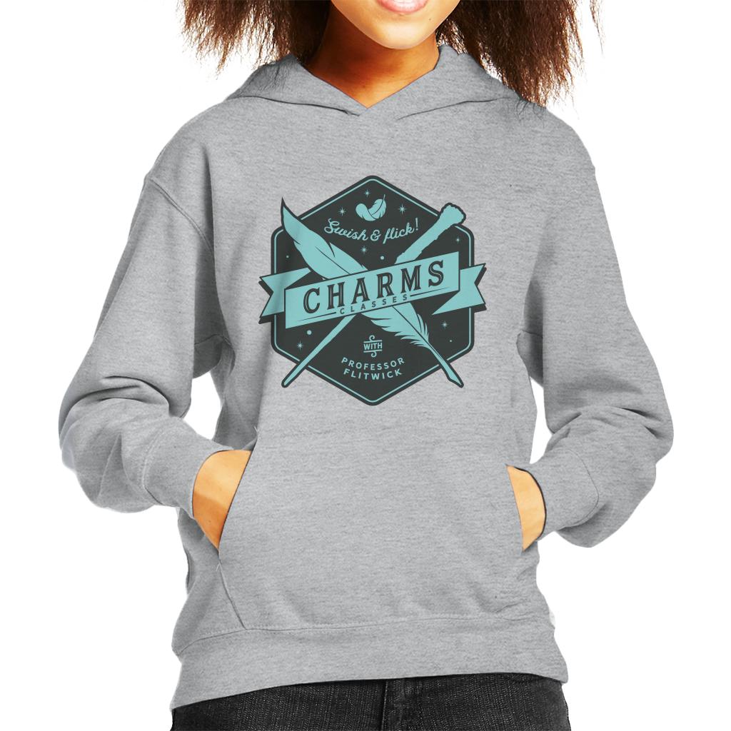 Harry Potter Charms Classes Swish And Flick Kid's Hooded Sweatshirt-ALL + EVERY