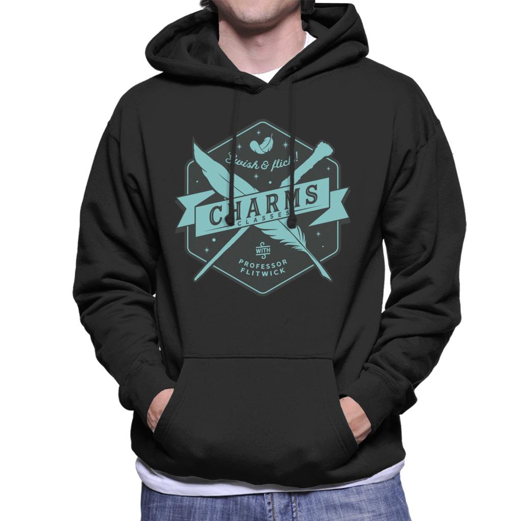 Harry Potter Charms Classes Swish And Flick Men's Hooded Sweatshirt-ALL + EVERY