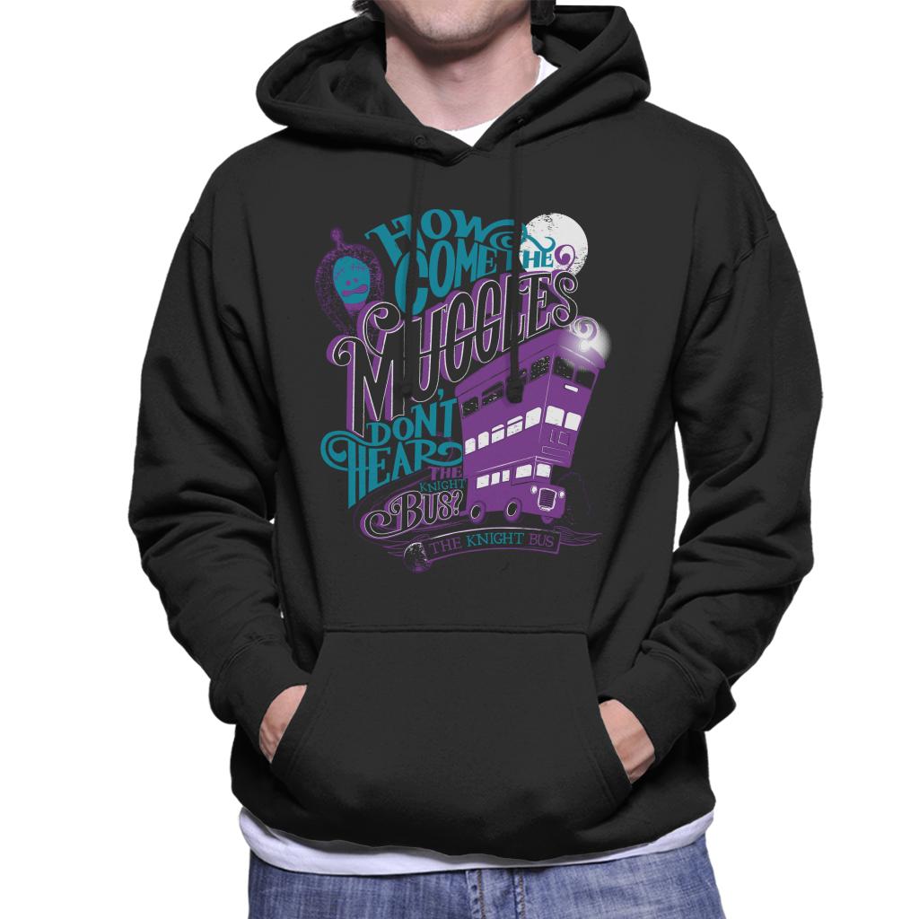 Harry Potter The Knight Bus How Come The Muggles Dont Hear Men's Hooded Sweatshirt-ALL + EVERY