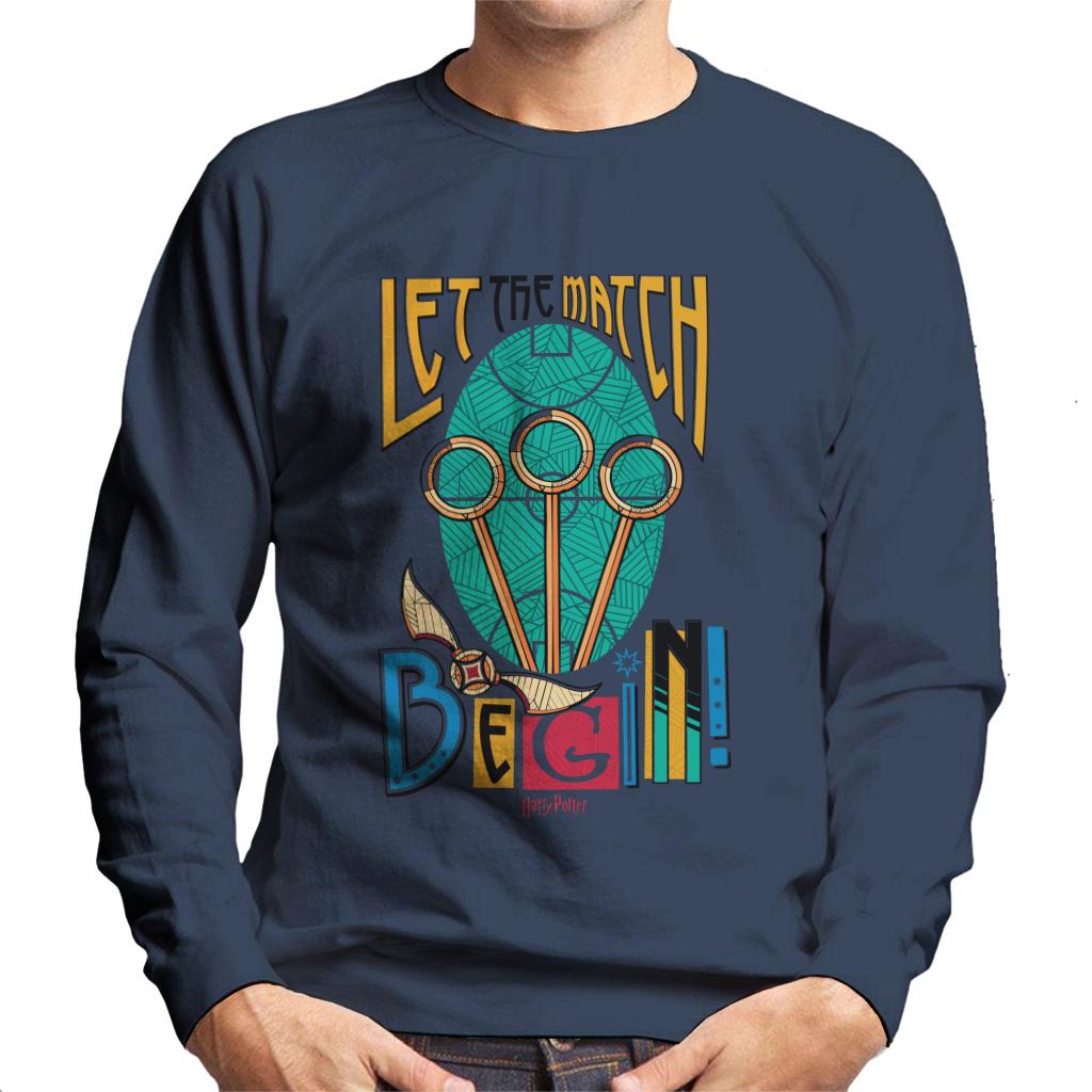 Harry Potter Quidditch Let The Match Begin Men's Sweatshirt-ALL + EVERY