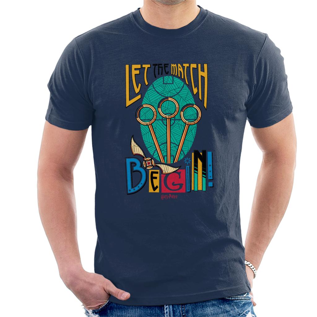 Harry Potter Quidditch Let The Match Begin Men's T-Shirt-ALL + EVERY