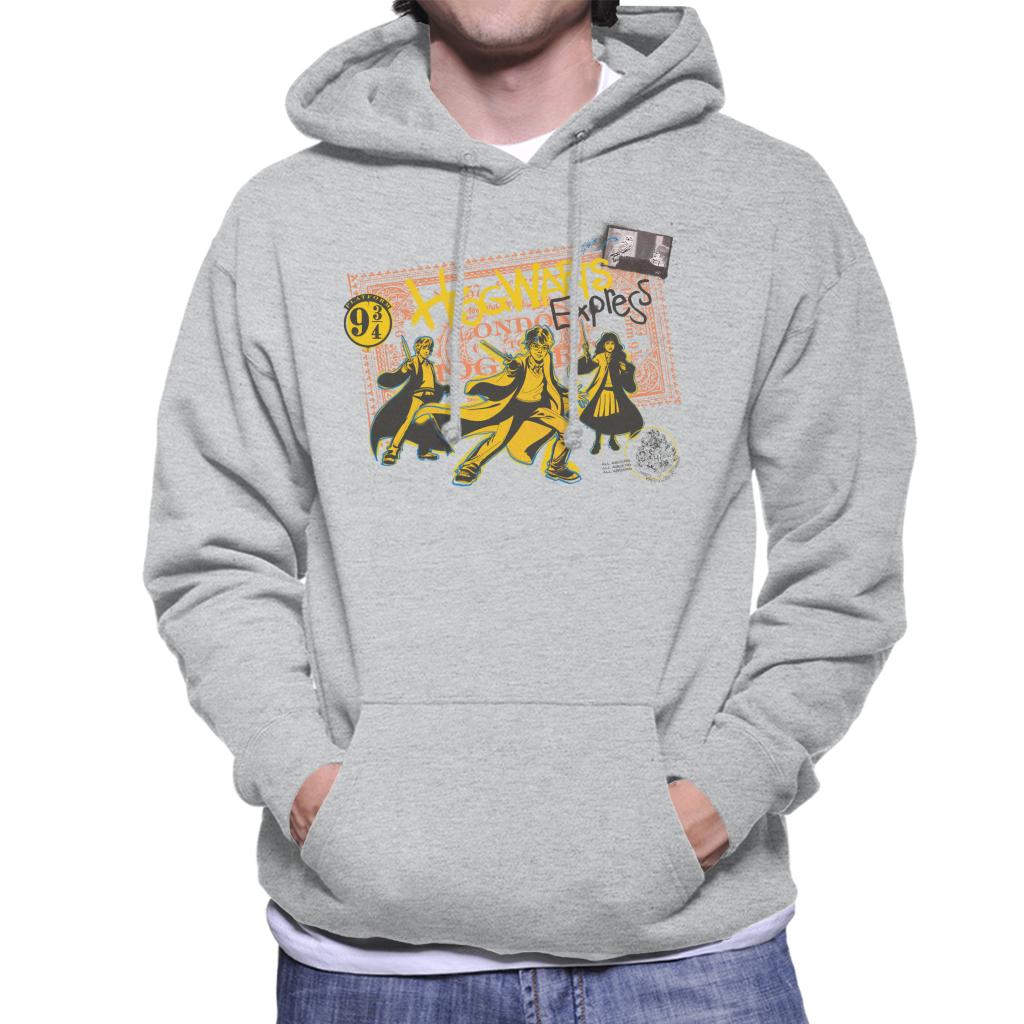 Harry Potter London To Hogwarts Men's Hooded Sweatshirt-ALL + EVERY