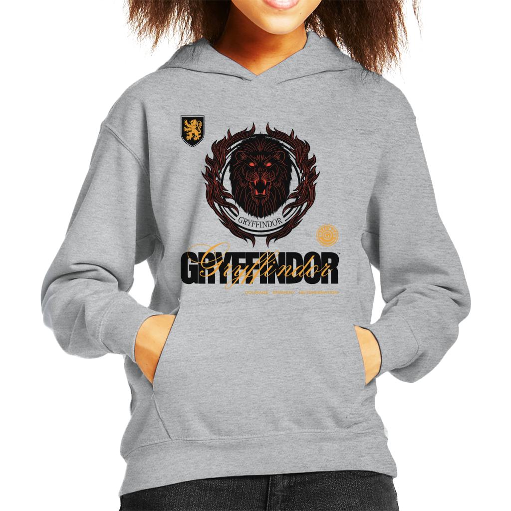 Harry Potter Gryffindor Lion Kid's Hooded Sweatshirt-ALL + EVERY