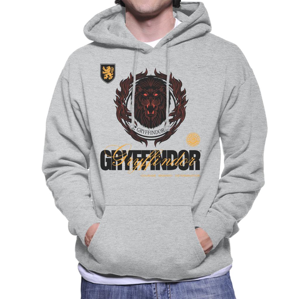 Harry Potter Gryffindor Lion Men's Hooded Sweatshirt-ALL + EVERY